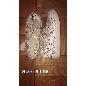 spring clean out • shoes • splatter paint sneaks